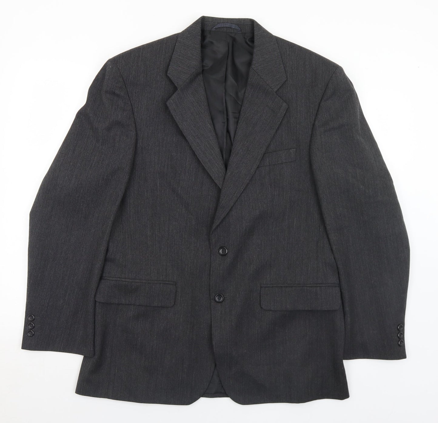 Scott International Mens Grey  Polyester Jacket Suit Jacket Size 40