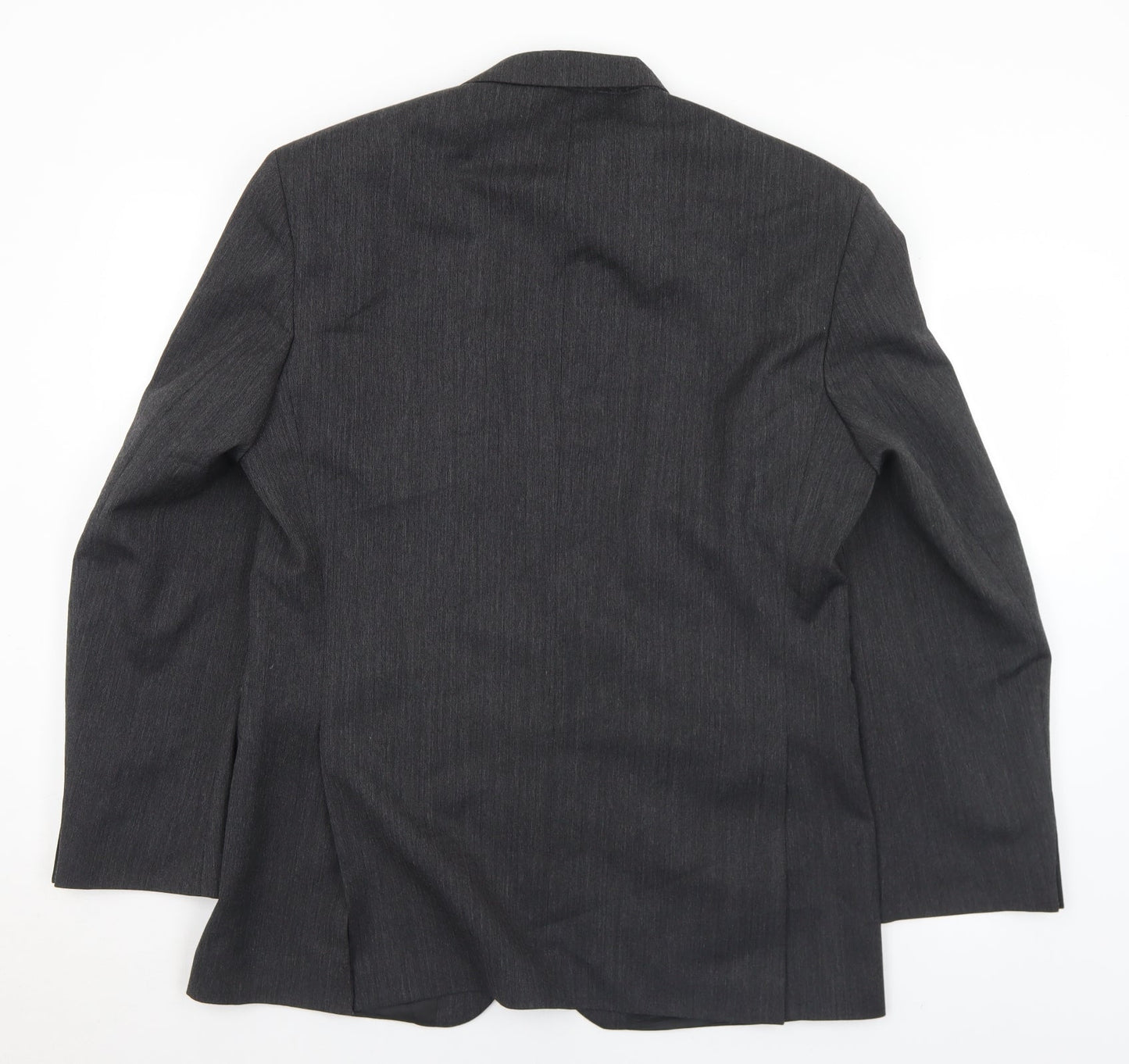 Scott International Mens Grey  Polyester Jacket Suit Jacket Size 40