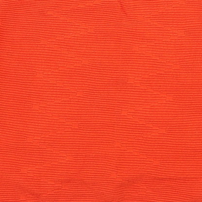 Divided Womens Orange Mock Neck  Cotton Pullover Jumper Size S