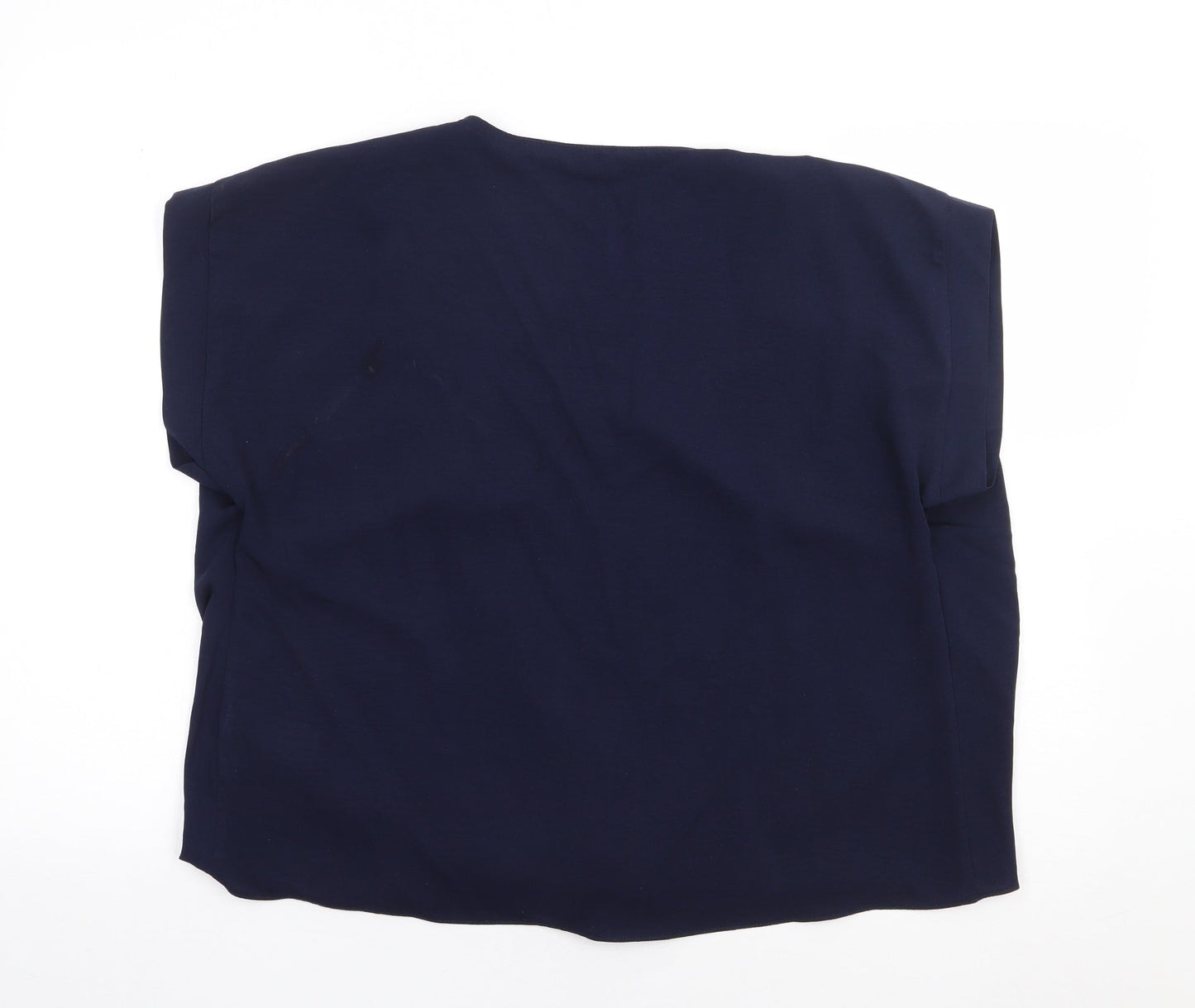 Dorothy Perkins  Womens Blue  Polyester Kimono Blouse Size 14 Scoop Neck