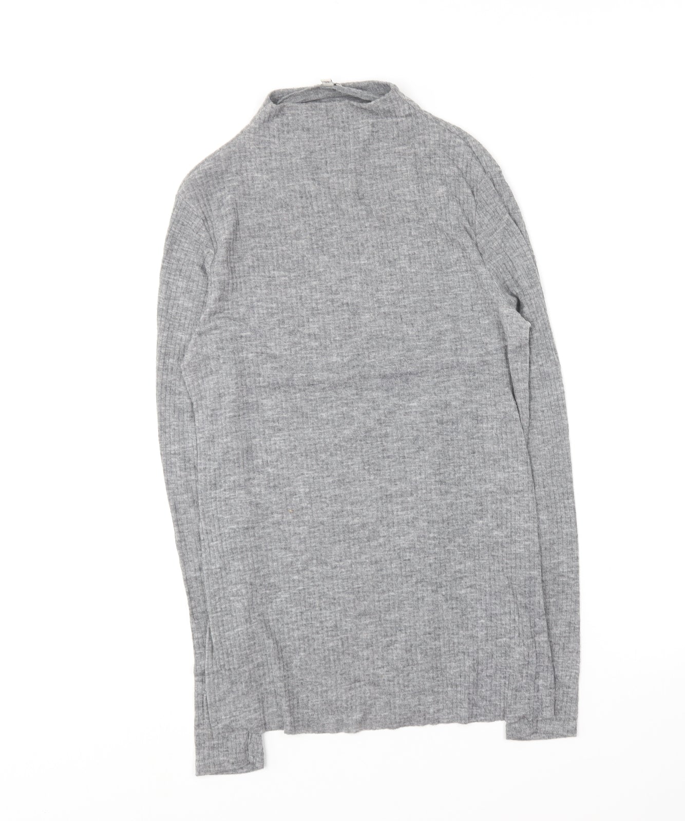 River Island Womens Grey Crew Neck  Polyester Pullover Jumper Size 10