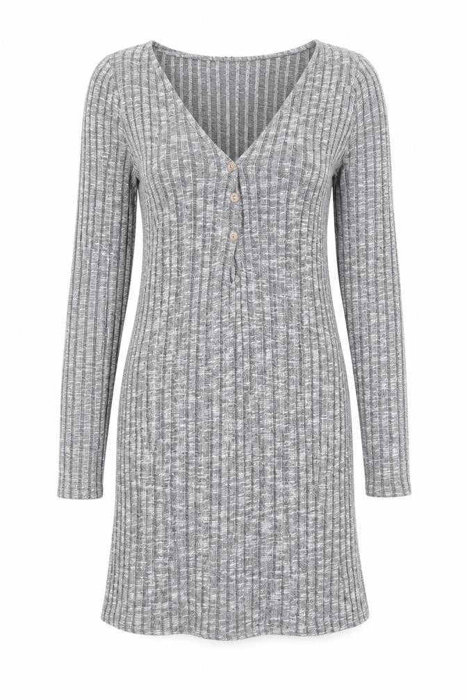 ASOS Womens Grey  Polyester Bodycon  Size 10  V-Neck