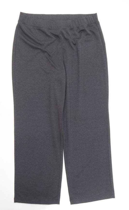 George Simonton Mens Grey  Polyester Jogger Trousers Size M L23 in Regular