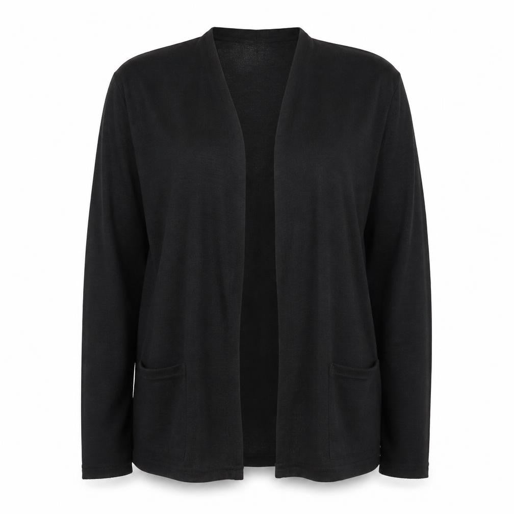 Atmosphere Womens Black V-Neck  Polyester Cardigan Jumper Size 10