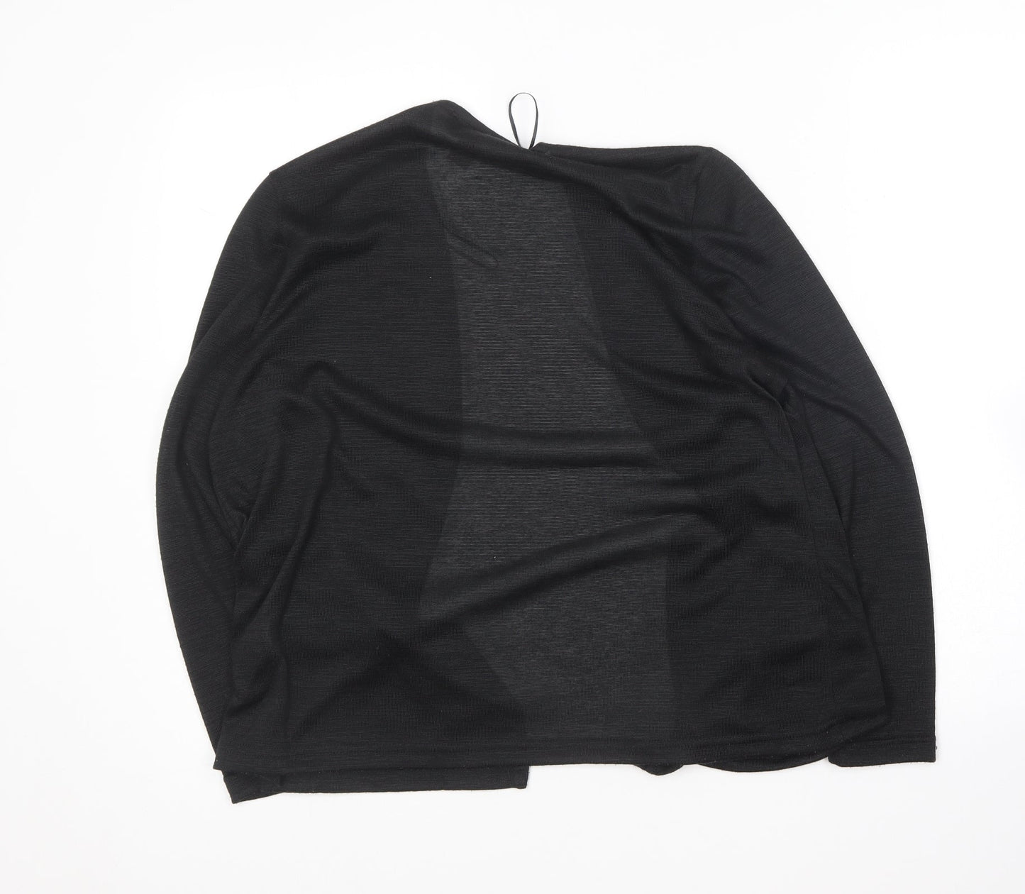 Atmosphere Womens Black V-Neck  Polyester Cardigan Jumper Size 10