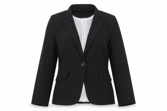 Marks & Spencer Womens Black  Polyester Jacket Suit Jacket Size 10