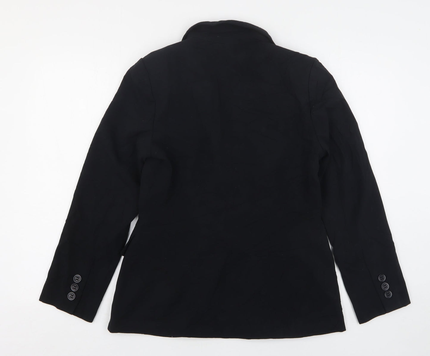 Marks and Spencer Womens Black  Polyester Jacket Suit Jacket Size 10