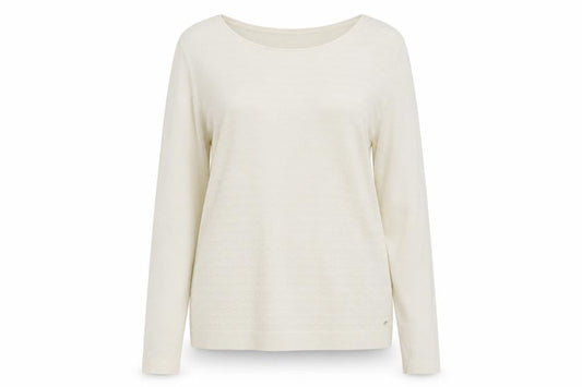 Olsen  Womens Beige Round Neck  Viscose Pullover Jumper Size 14