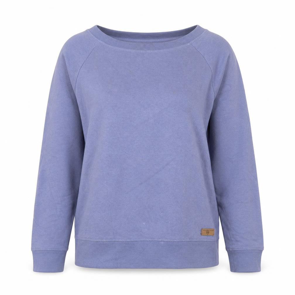 bonprix Womens Blue  Cotton Pullover Sweatshirt Size S