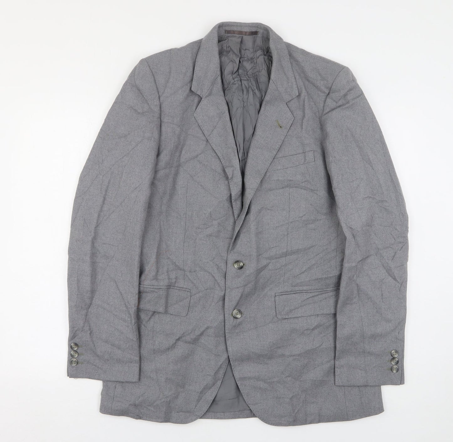 Burton  Mens Grey  Wool Jacket Suit Jacket Size 38
