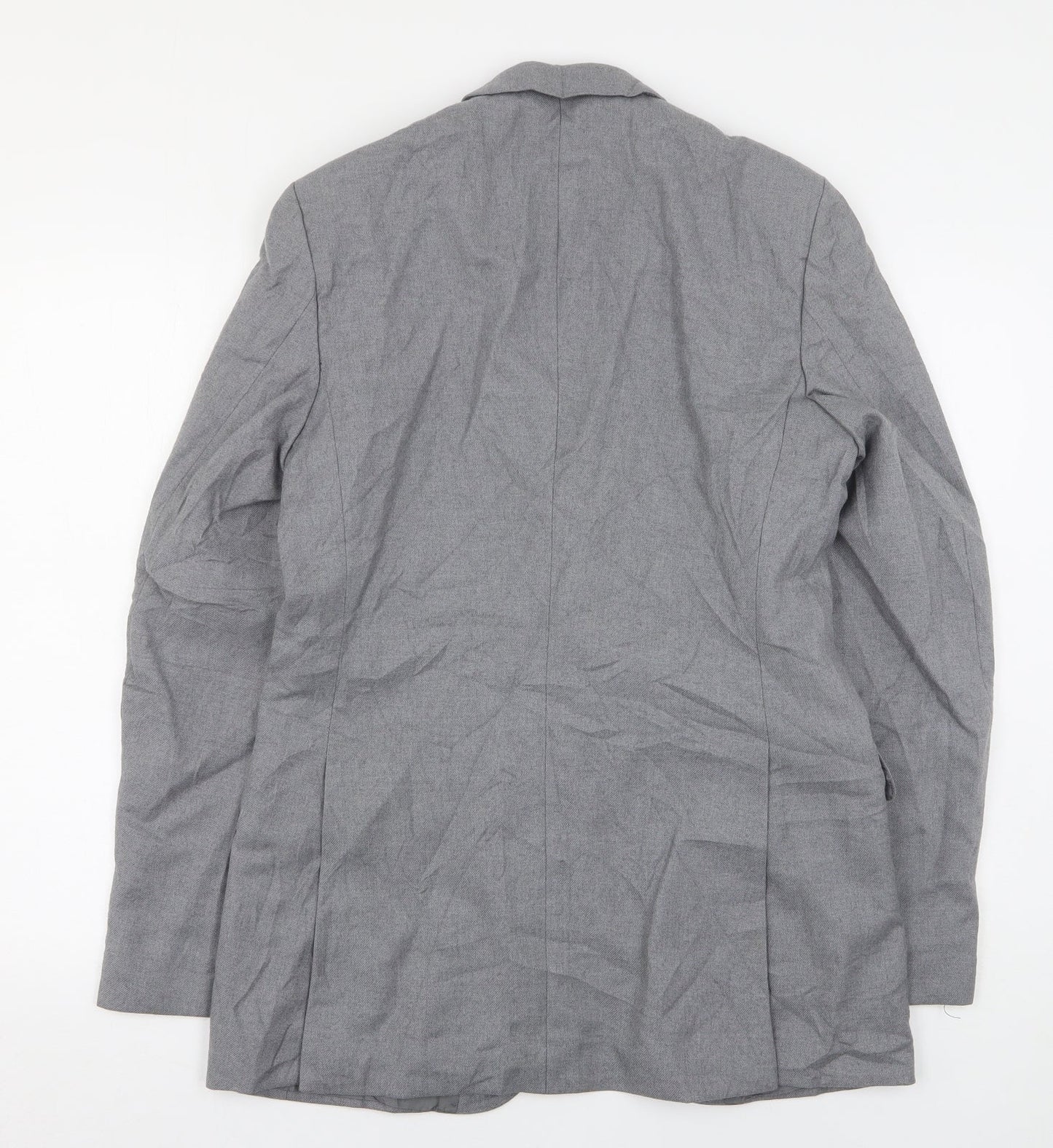 Burton  Mens Grey  Wool Jacket Suit Jacket Size 38