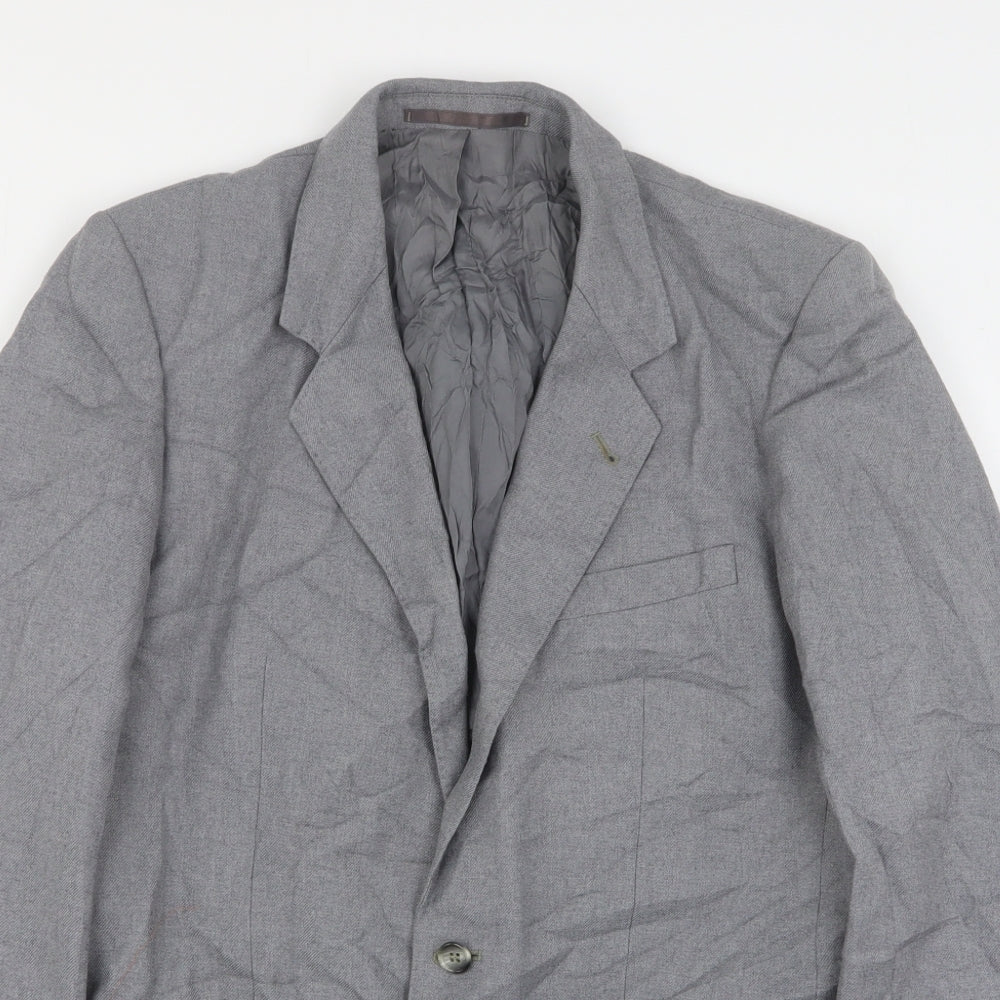 Burton  Mens Grey  Wool Jacket Suit Jacket Size 38