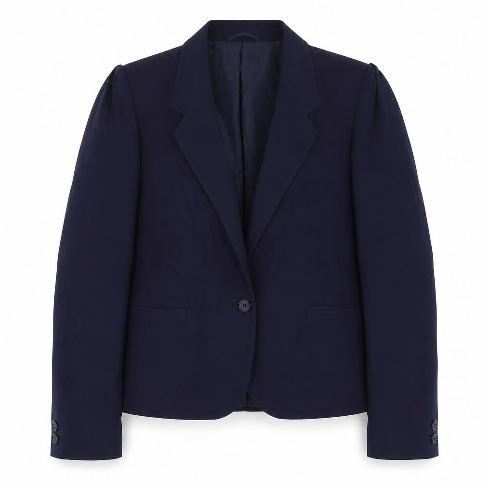 St Michael Womens Blue  Polyester Jacket Suit Jacket Size 10