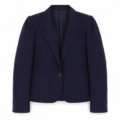St Michael Womens Blue Polyester Jacket Suit Jacket Size 10
