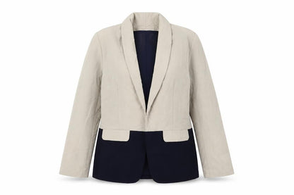Atmosphere Womens Beige  Polyester Jacket Blazer Size 10