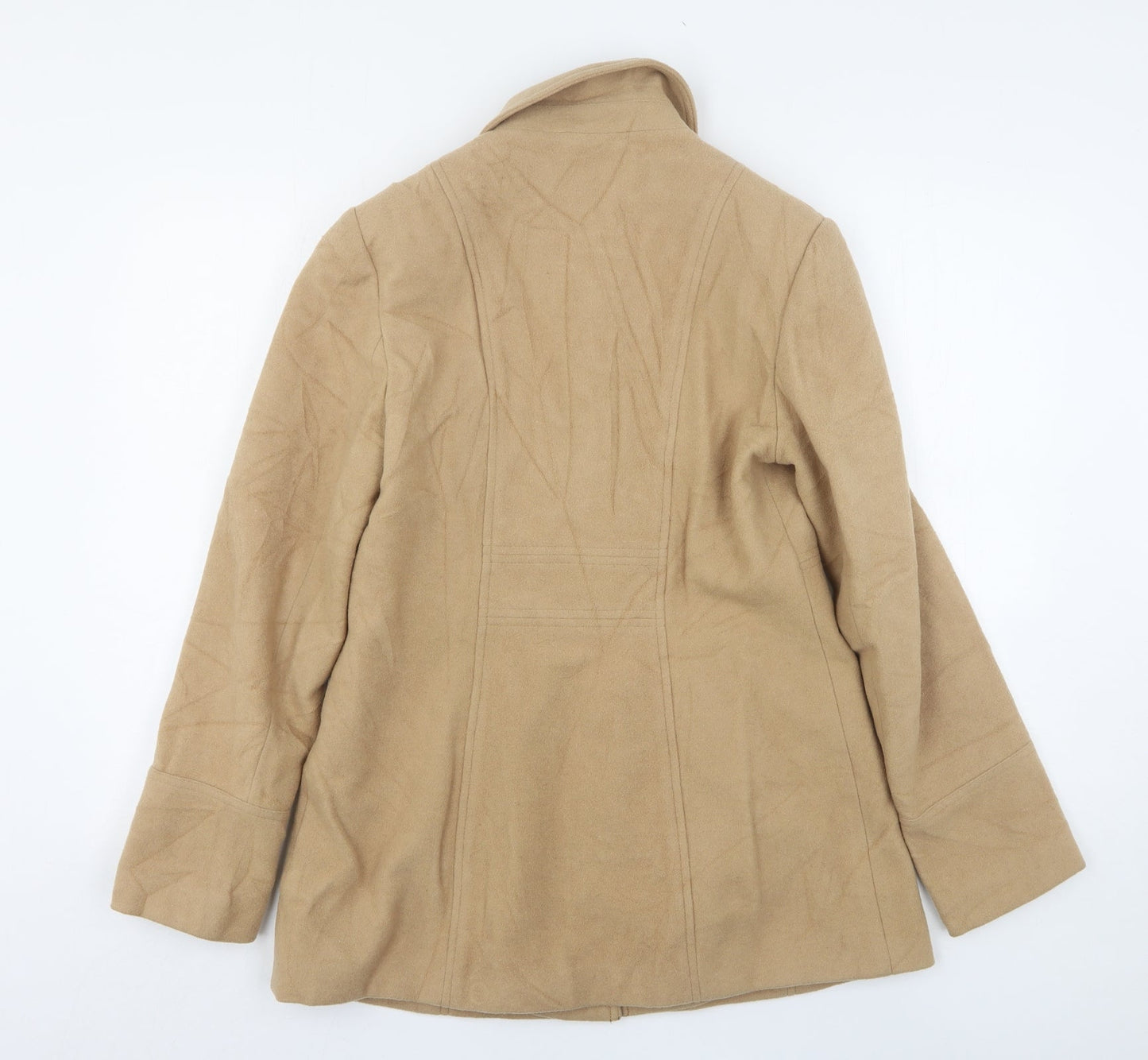 Marks and Spencer Womens Beige   Overcoat Coat Size 10