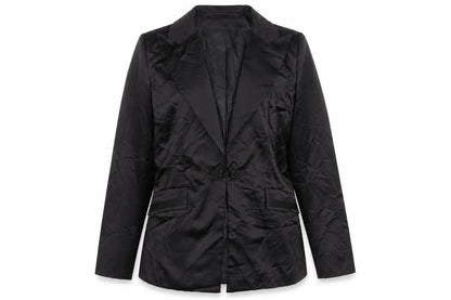 Roman Womens Black  Polyester Jacket Suit Jacket Size 14