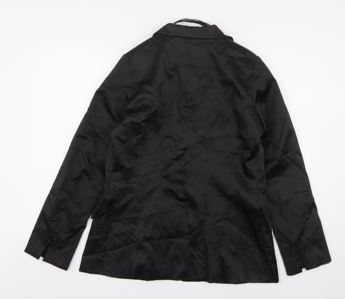 Roman Womens Black  Polyester Jacket Suit Jacket Size 14