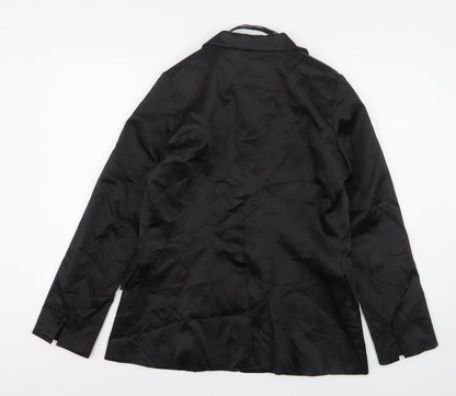 Roman Womens Black  Polyester Jacket Suit Jacket Size 14