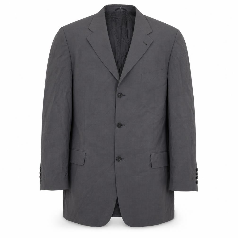 BARUTTI Mens Grey  Wool Jacket Suit Jacket Size 46