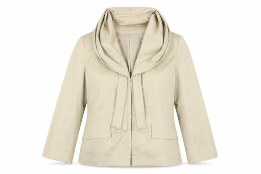 HEINE Womens Gold  Polyester Jacket Suit Jacket Size 14