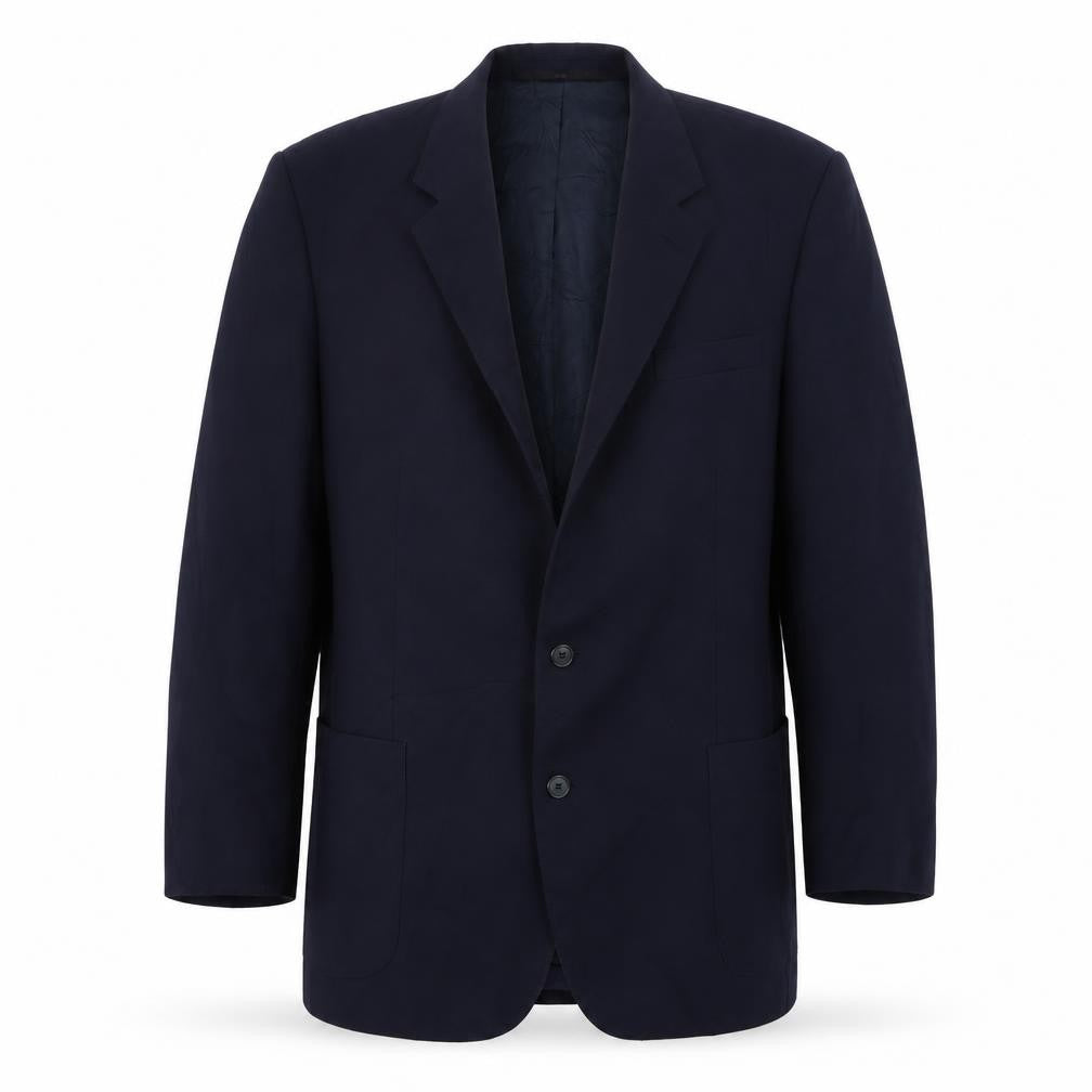Canda Mens Blue  Wool Jacket Suit Jacket Size 46