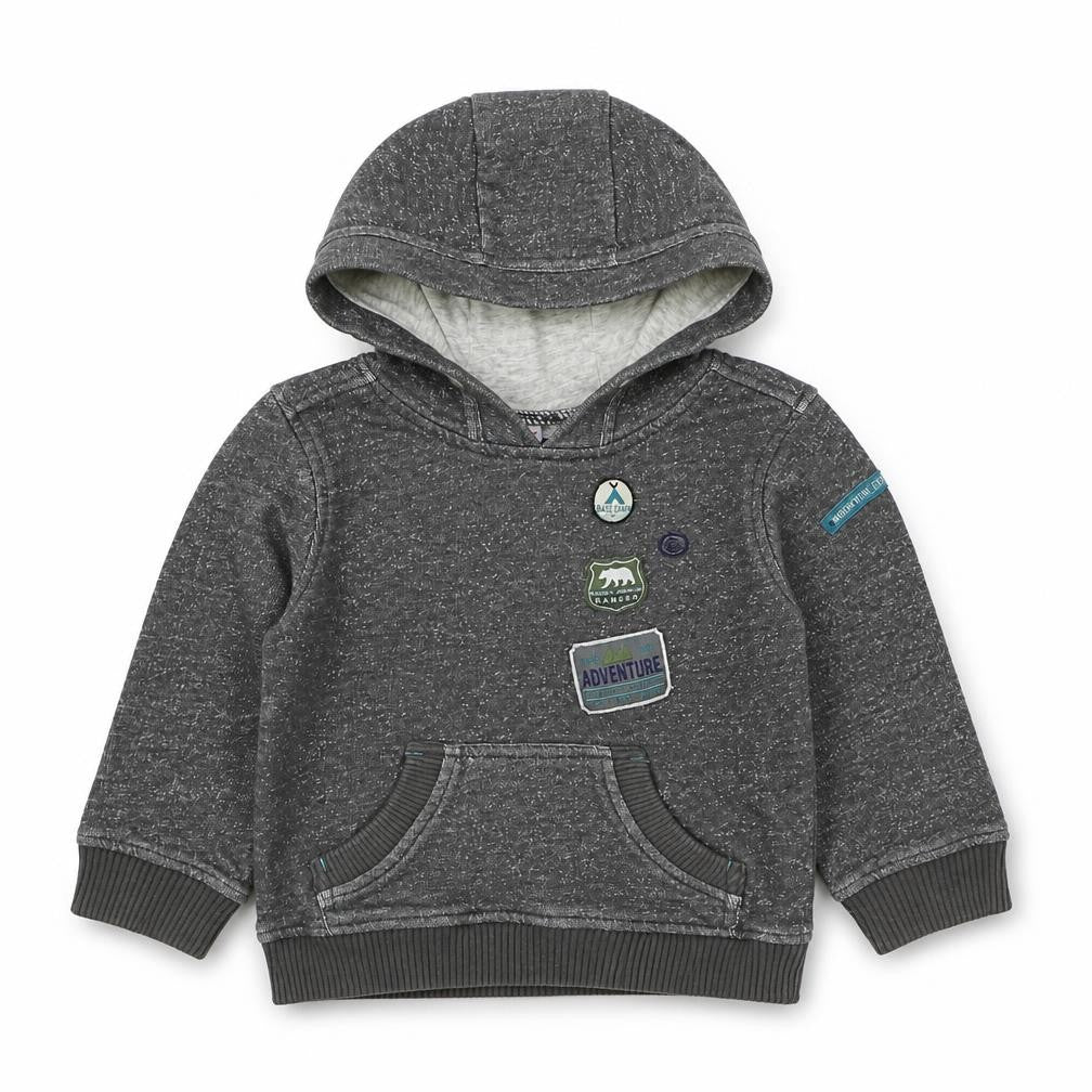 Mini Club Boys Grey  Cotton Pullover Hoodie Size 2-3 Years  Pullover - Adventure