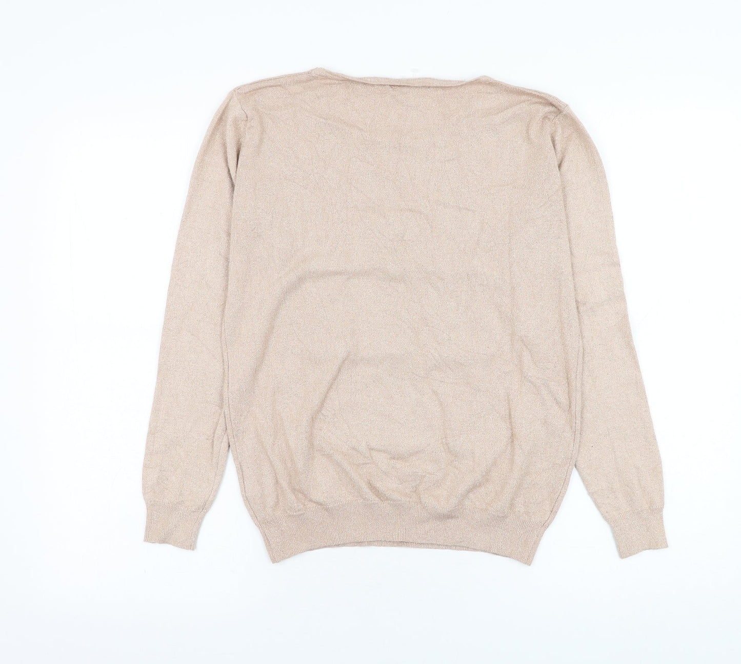 Millenium Womens Pink Round Neck  Viscose Pullover Jumper One Size