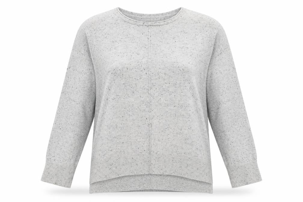 Atmosphere Womens Grey Round Neck  Viscose Pullover Jumper Size 16