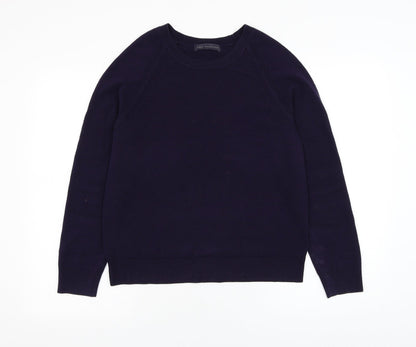 Marks & Spencer Womens Purple Round Neck  Acrylic Pullover Jumper Size 12