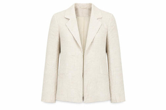 EWM Womens Beige   Jacket Blazer Size 12