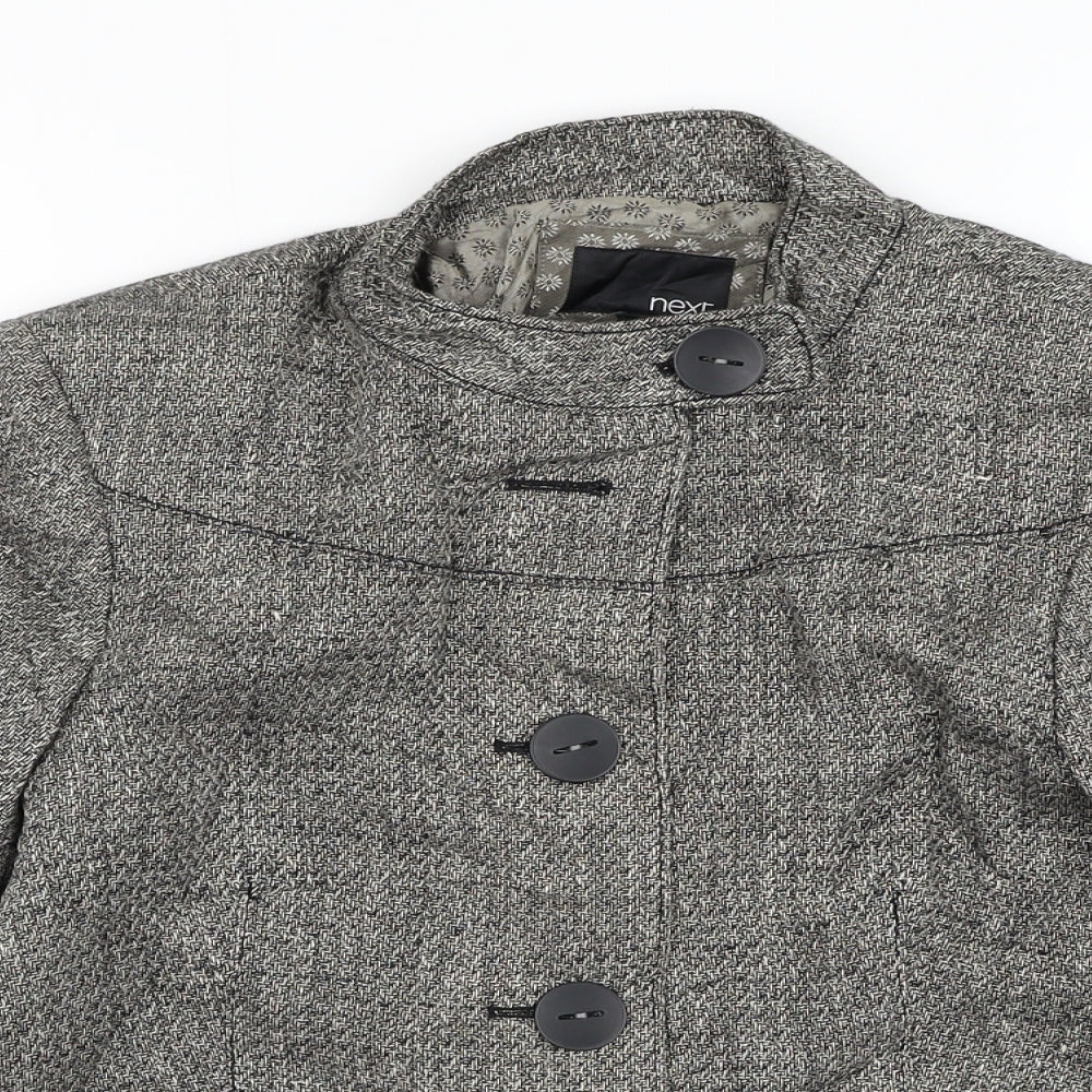 NEXT Womens Grey   Jacket Blazer Size 12  Button