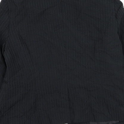 Atmosphere Womens Blue Striped  Jacket Blazer Size 16  Button