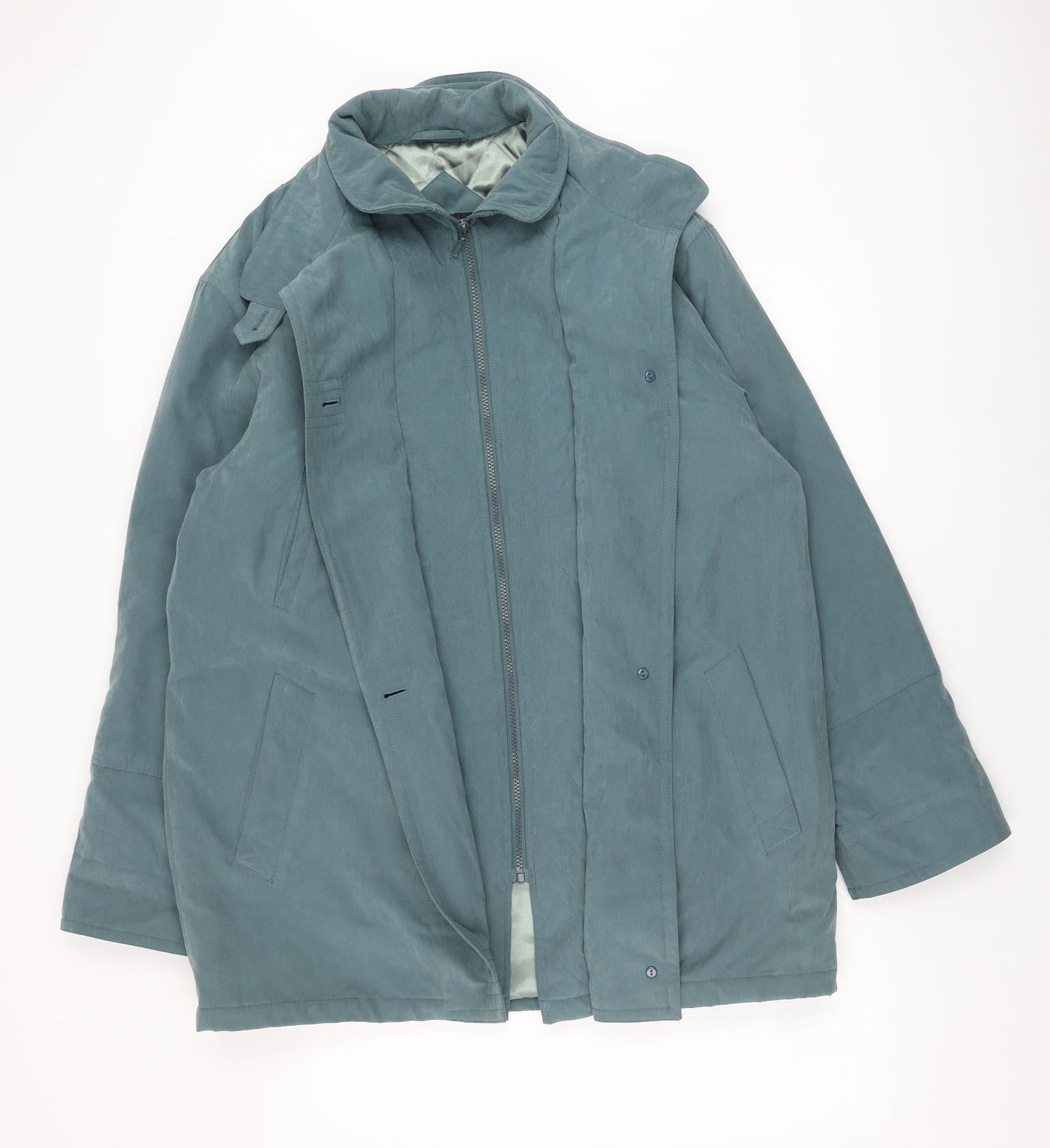 BHS Womens Blue   Parka Coat Size 16  Zip