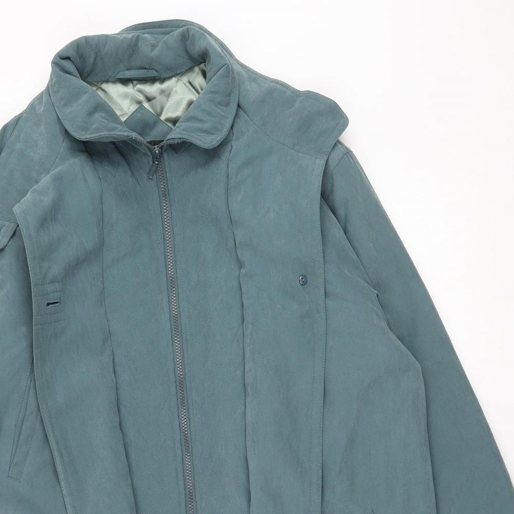 BHS Womens Blue   Parka Coat Size 16  Zip