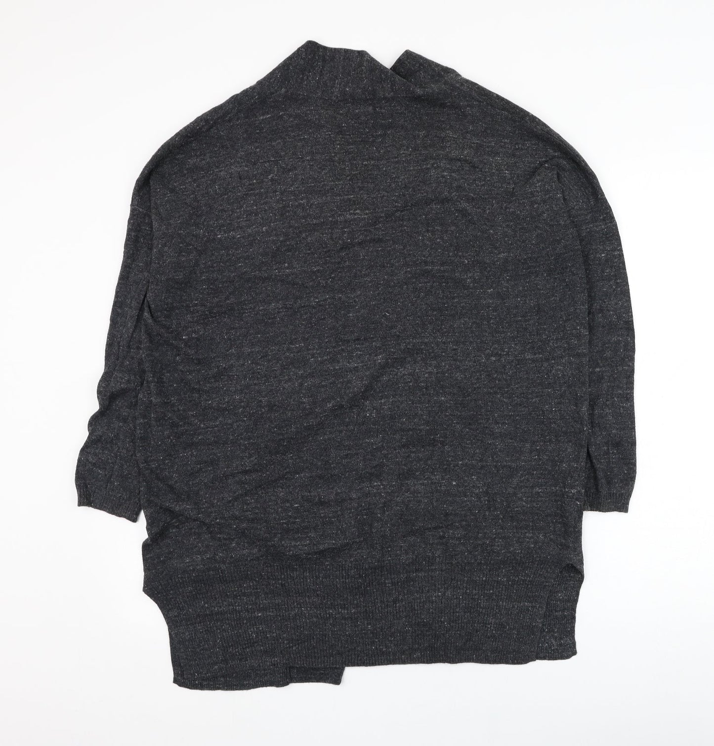 Atmosphere Womens Grey Square Neck  Cotton Cardigan Jumper Size 8