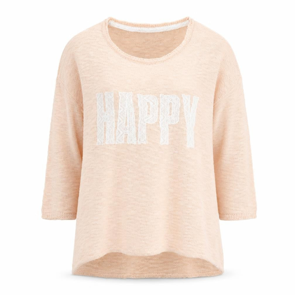 Only Womens Pink Round Neck  Acrylic Pullover Jumper Size M