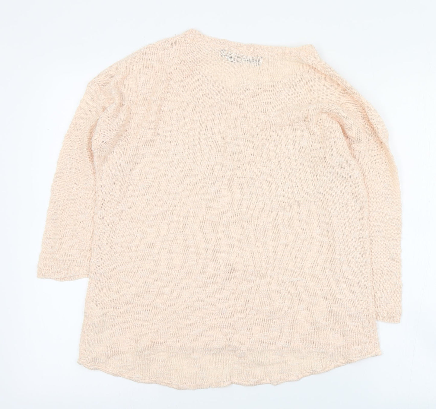 Only Womens Pink Round Neck  Acrylic Pullover Jumper Size M