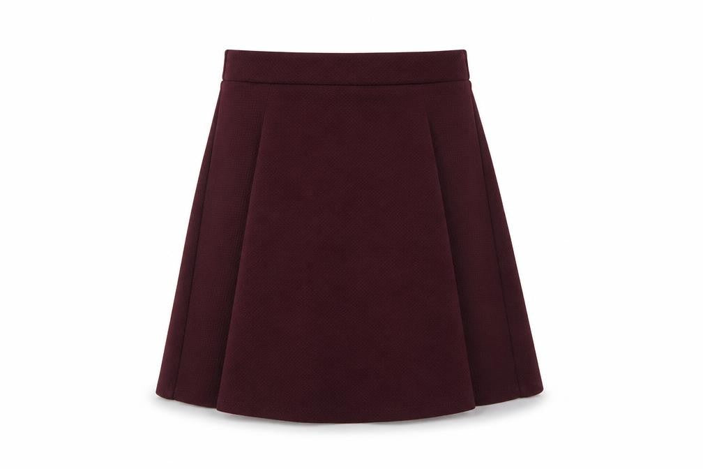 New Look Womens Purple  Polyester Skater Skirt Size 8