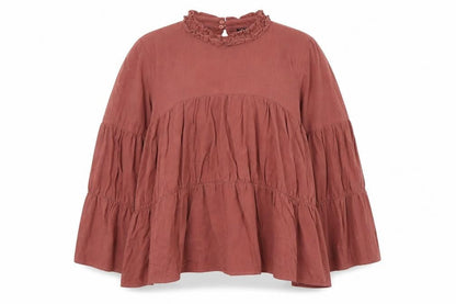 Zara Womens Pink  Viscose Basic Blouse Size M High Neck