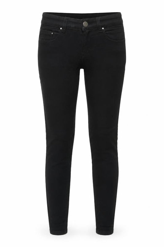 New Look Womens Black  Cotton Skinny Jeans Size 8 L28 in Slim Zip