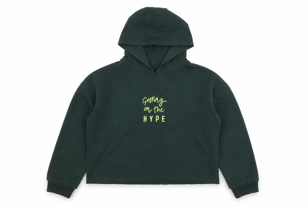 George Girls Green  Cotton Pullover Hoodie Size 10-11 Years  Pullover