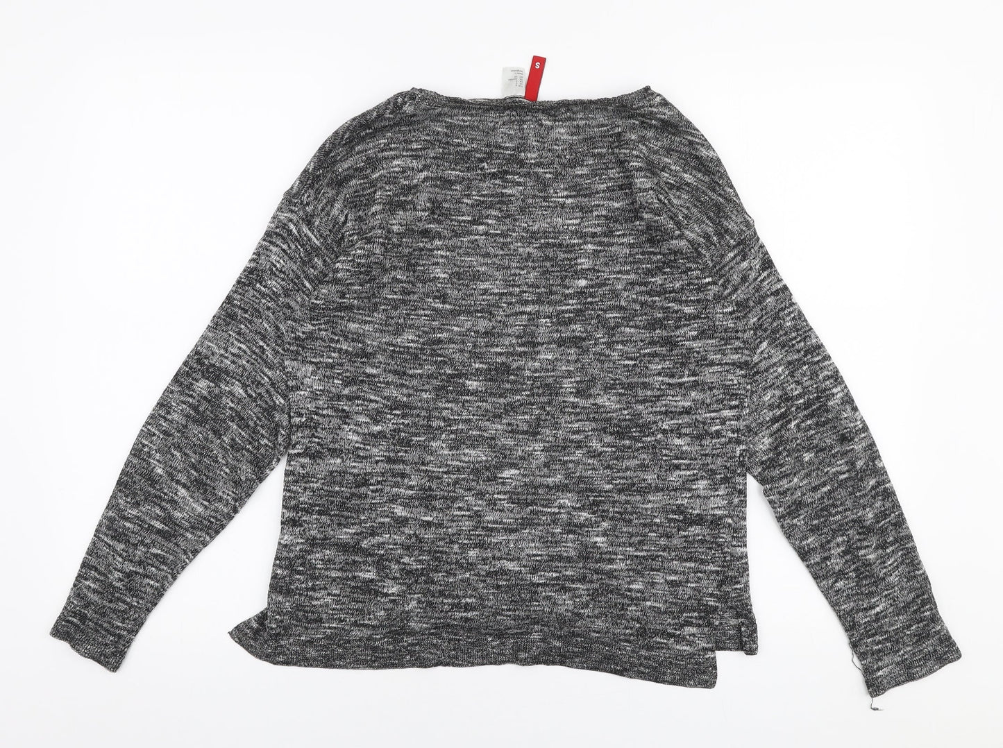 H&M Womens Grey Round Neck  Polyester Pullover Jumper Size S