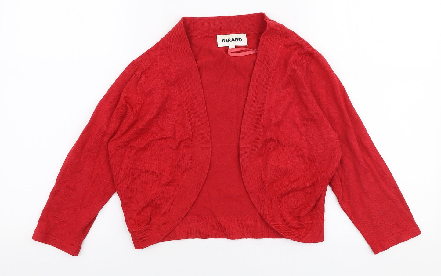 Gerard Womens Red V-Neck  Viscose Cardigan Jumper Size M