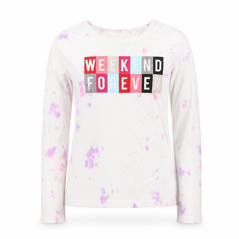 Gap Girls White Geometric Cotton Pullover Casual Size M Round Neck Pullover - Weekend Forever