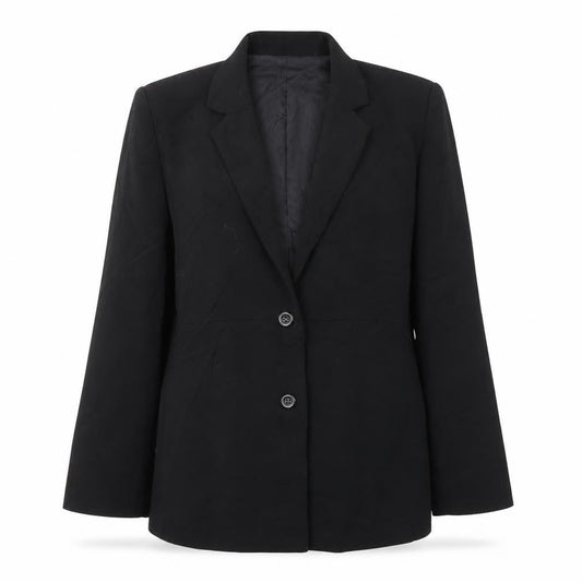 Classics moder Womens Black  Polyester Jacket Suit Jacket Size 10