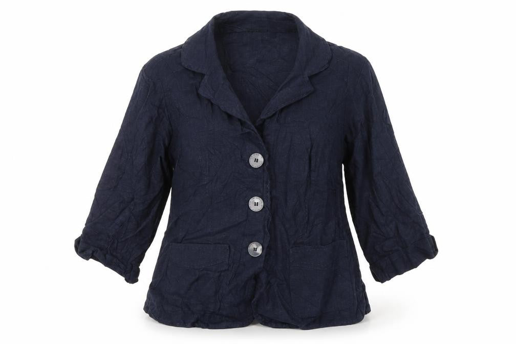 EWM Womens Blue   Jacket Blazer Size 12  Button