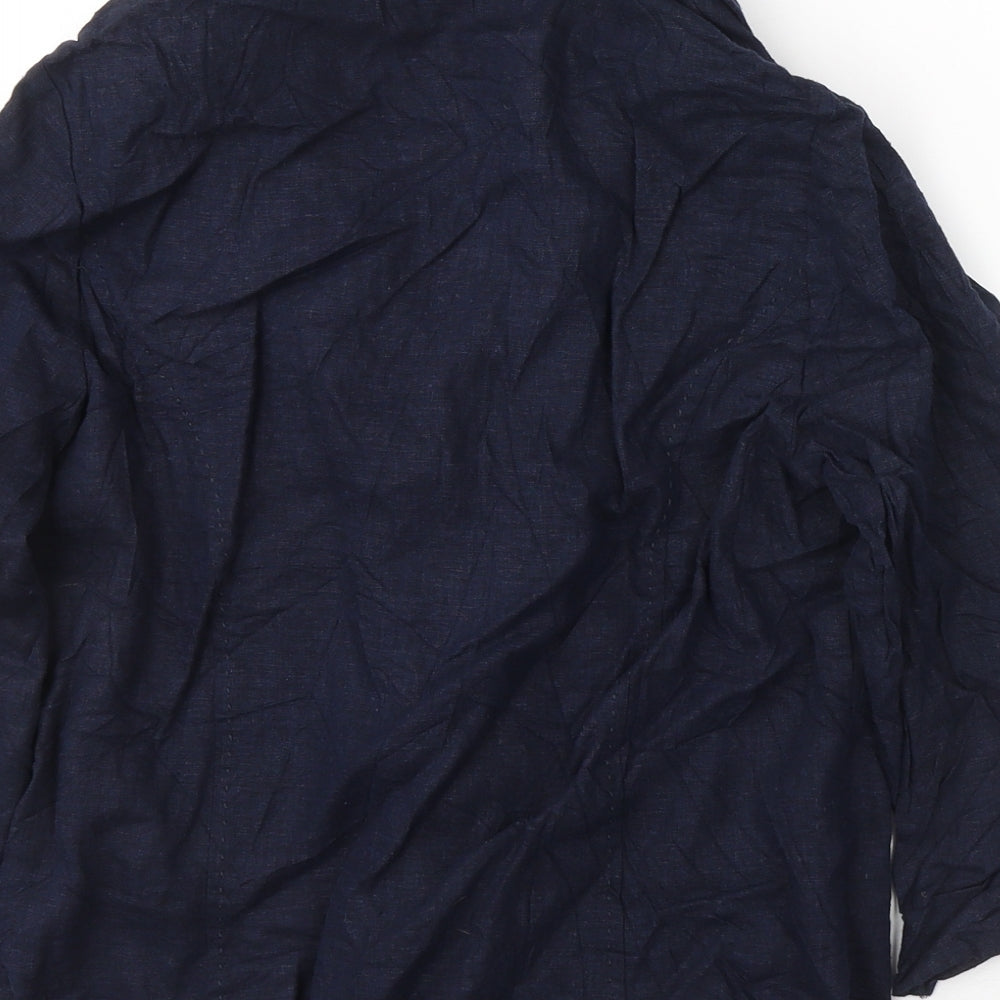 EWM Womens Blue   Jacket Blazer Size 12  Button