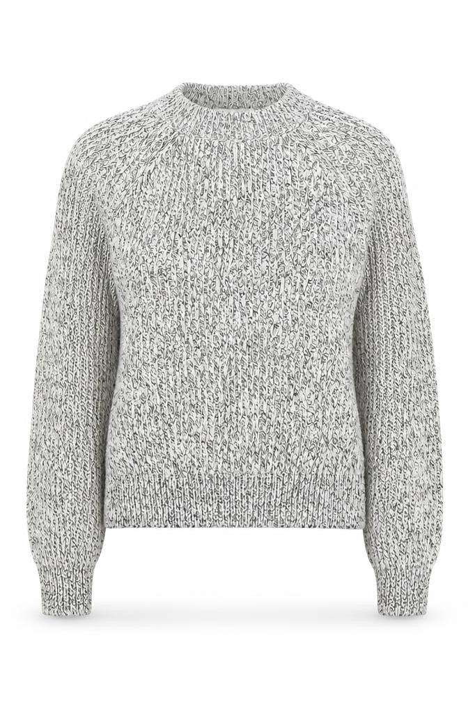 H&M Womens Grey Round Neck  Cotton Pullover Jumper Size XS