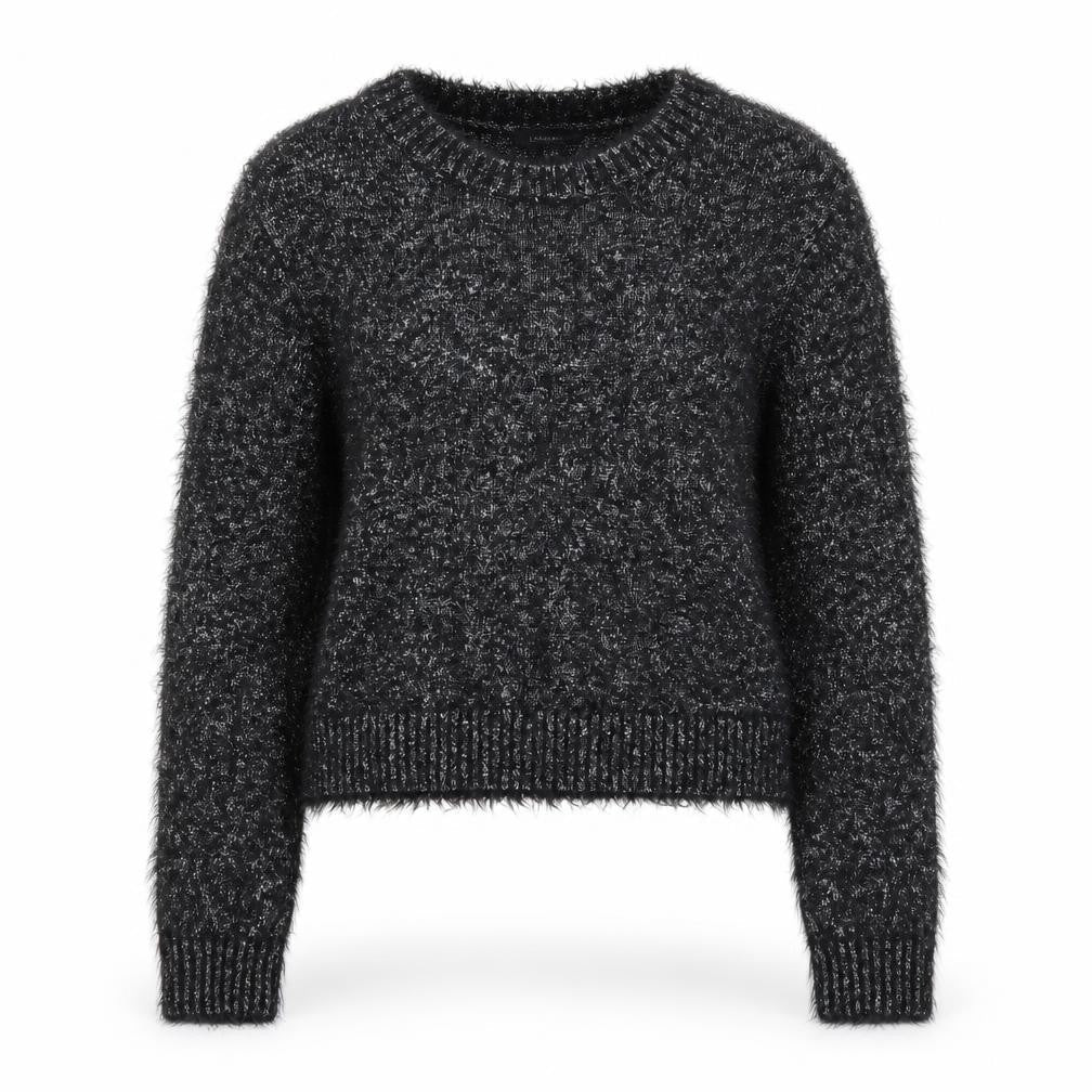 Marks & Spencer Womens Black Round Neck  Polyamide Pullover Jumper Size 10